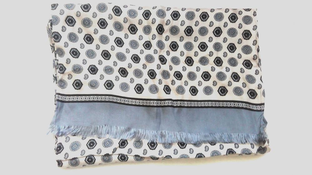 SZAL męski Ozdobny 155x27 Wiskoza stan bdb