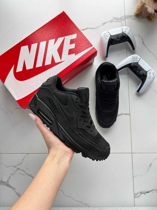 Кроссовки Nike Air Max 90 Black (40-45) Новые, мужские в черном цвете