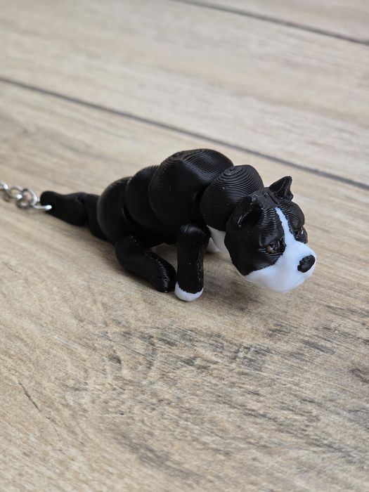 Breloczek American Bully 3d - Seria Psów Brelok Druk3d fidget Keychain