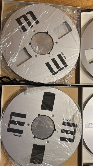 Szpule magnetofonowe 26,5 MAXELL + AMPEX