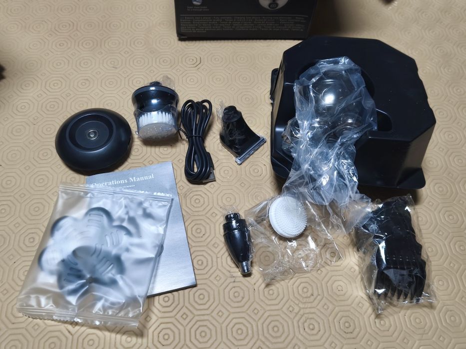 Barbeador elétrico para carecas multiusos