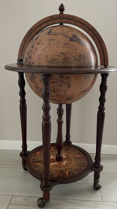 Глобус бар підлоговий з картою світу подарунок для чоловіків