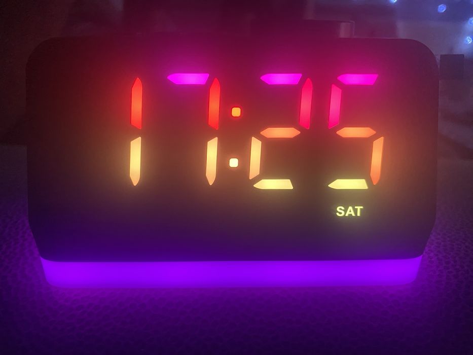 Radio budzik led RGB