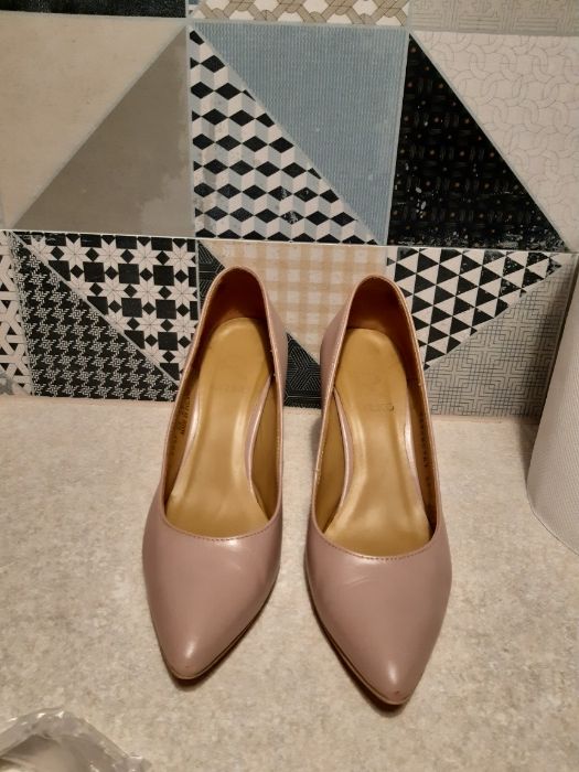 Szpilki rylko pudrowy róż