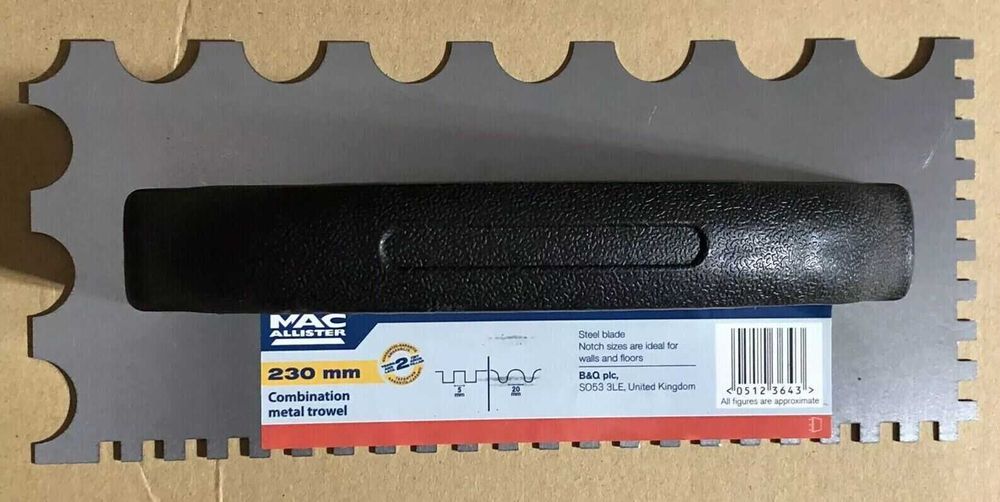 PACA DO KLEJU kombinowana 230x100 mm Macallister ząb kwadrat i okrągły