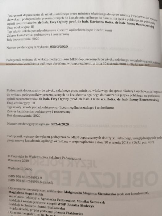 Oblicza epok 2.1 i 2.2