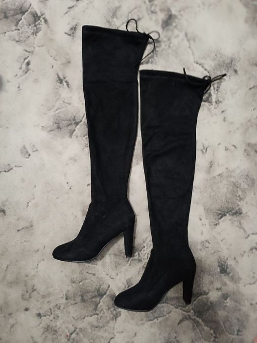 Сапоги чулки, ботфорты 40 р., чоботи панчохи, ботфорти замшеві