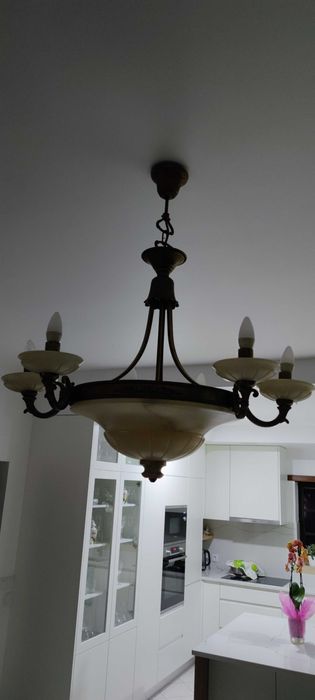 Candeeiro  Sala Rustico, Alabastro