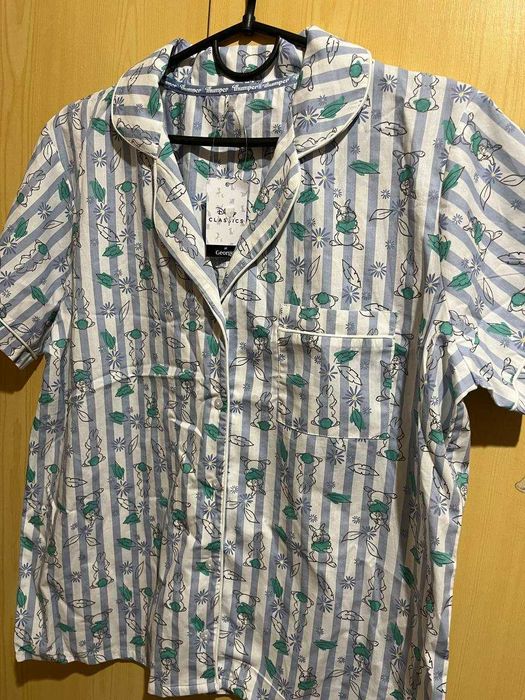 Жіночий піжама рубашка шорти у смужку Disney M-L