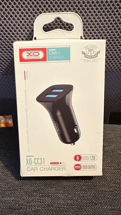 Ładowarka samochodowa Car Charger X0-CC31 kolor czarny iPhone 14 nowe