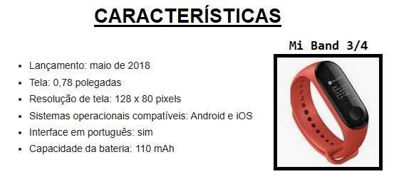 20 braceletes de relógio Xiaomi (artigo NOVO)