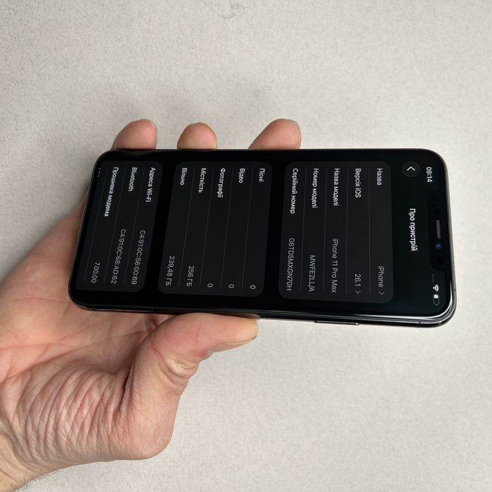 Телефон Apple Iphone 11 pro max 256 Gb Space gray