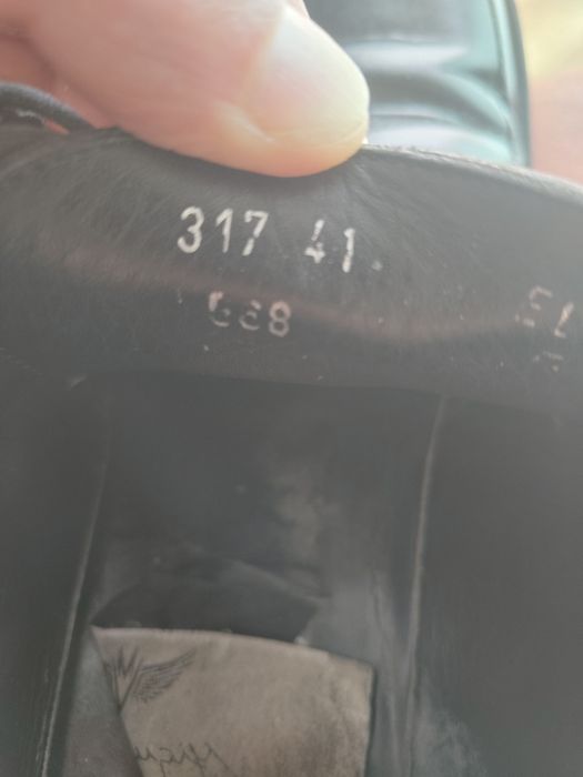 Sapatos Miguel Vieira Originais em Pele – Pretos – Tamanho 41