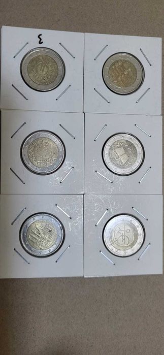 Moedas Comemorativas Euro - Áustria, Bélgica, França, Portugal