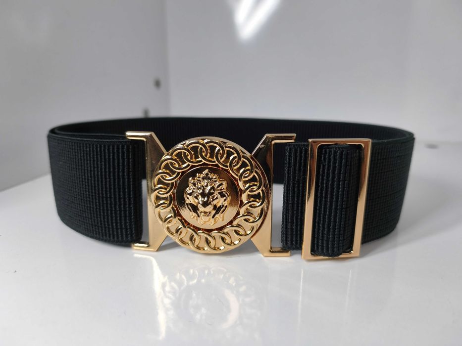 Pasek Damski Guma z Klamrą Lew 5 CM