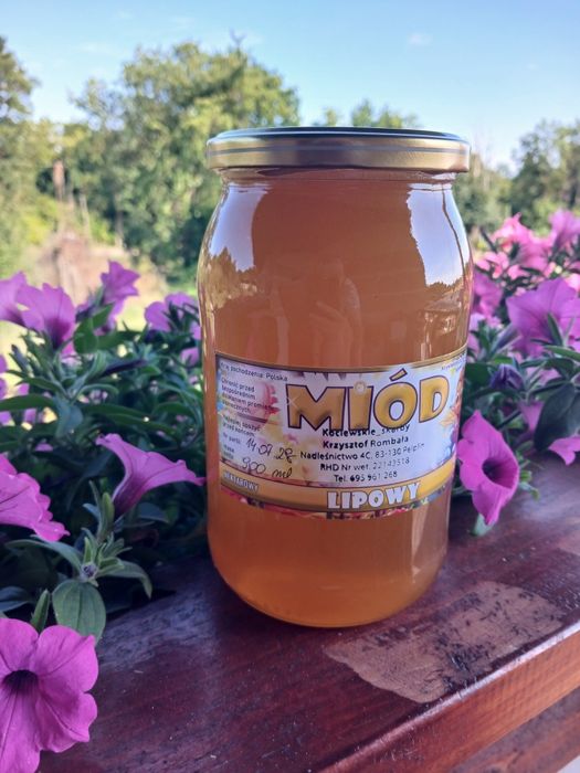 Miód lipowy tegoroczny 900ml