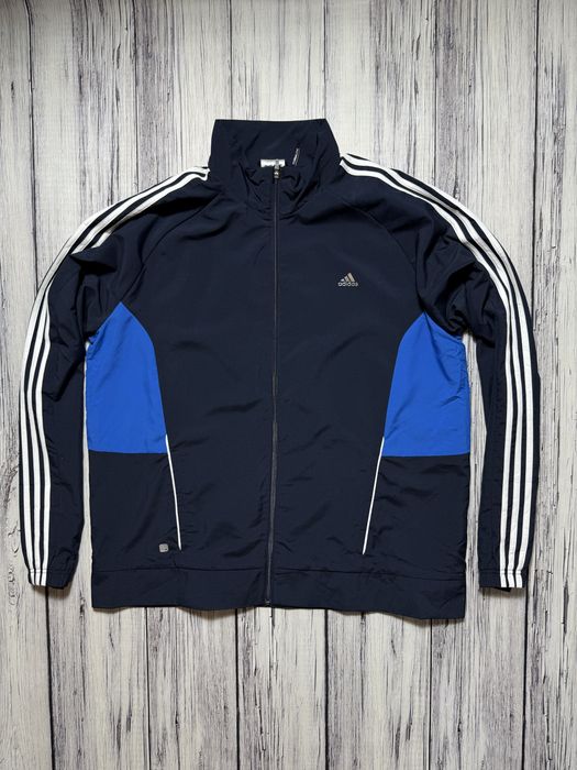 Adidas кофта оригинал xxl 2xl размер синяя олимпийка