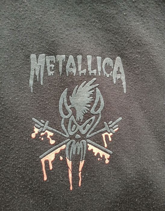 Винтаж Мерч худи Zip группы Metallica size L/XL 90гг