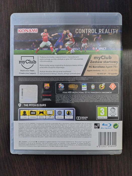 Pro Evolution Soccer PES 2017 PlayStation 3 (PS3) pudełkowa