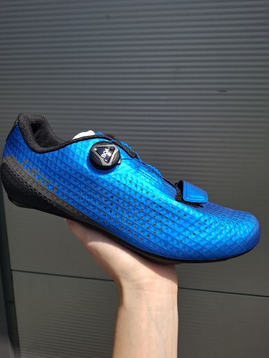 Buty rowerowe SPD szosowe ultralekkie GIRO Cadet BOA niebieskie 42.5
