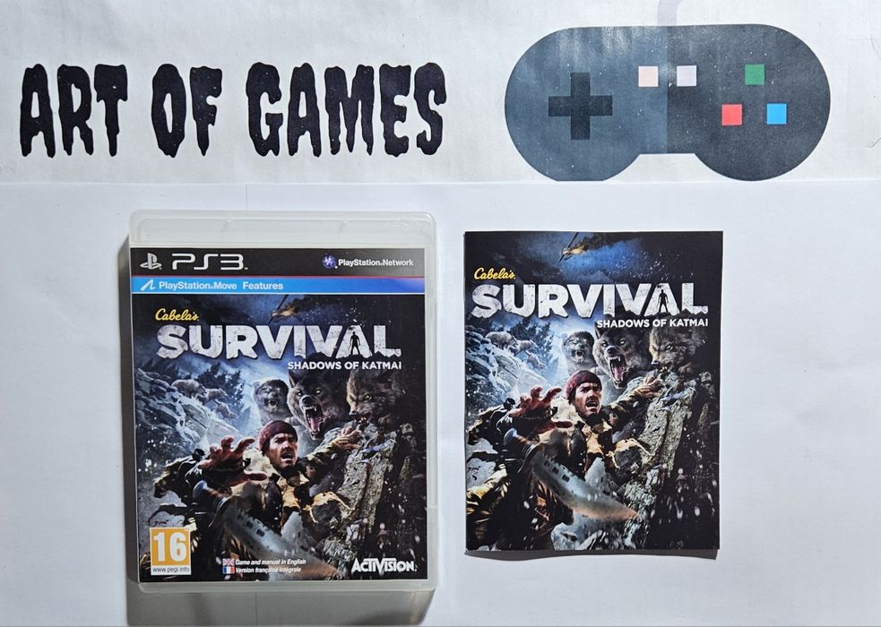 Cabela's Survival Shadows of Katmai Ps3 Playstation 3 Komplet 3xA BDB