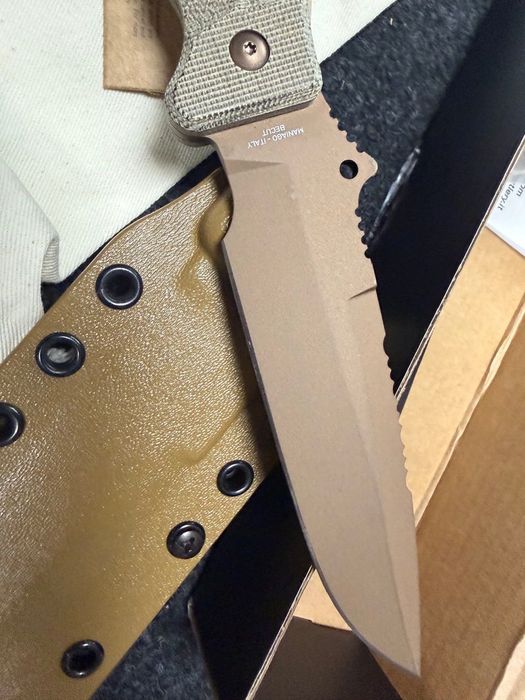 Nóż FKMD Audax FX-615 stal Becut Bronze PVD