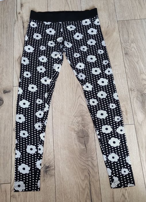 Legginsy dziewczęce w kropki groszki kwiatki Tezenis 146