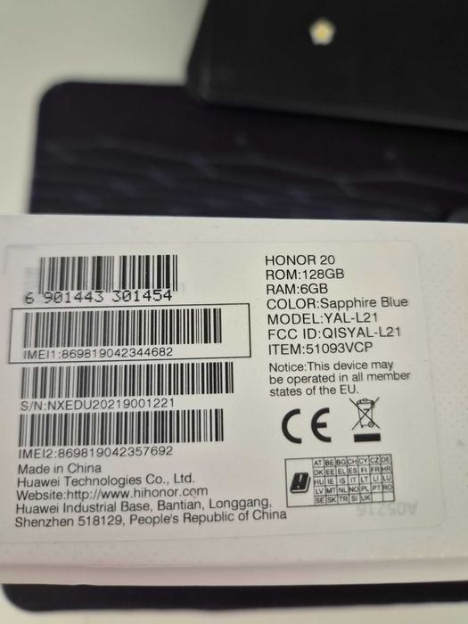 Honor 20 6/128 GB – Sapphire Blue