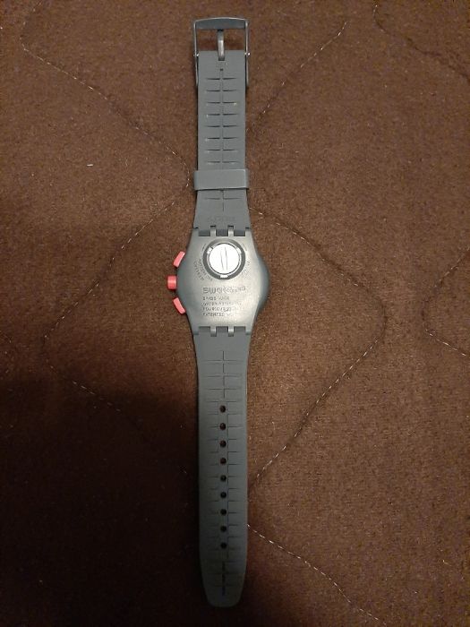 Relógio Swatch Rosa e Azul Escuro