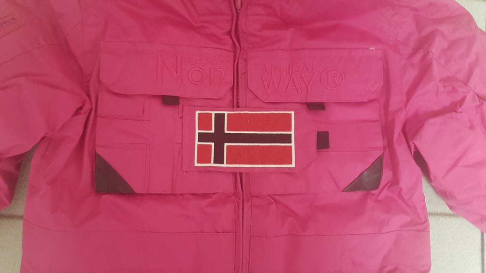 Ciepła kurtka zimowa dla dziewczynki Geographical NORWAY EU 14Y