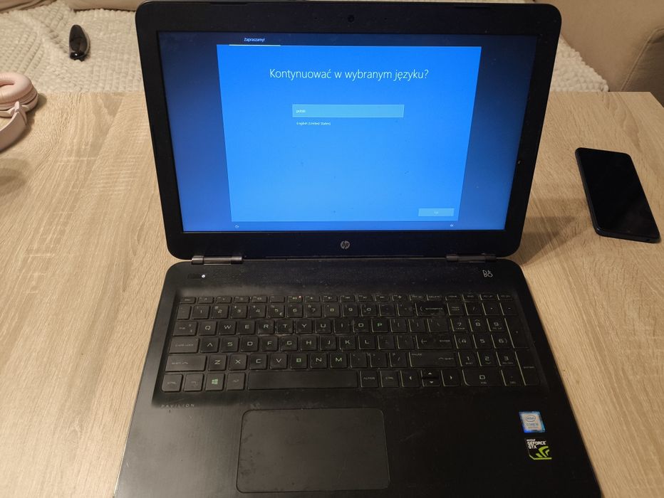 Laptop Gamingowy HP Pavilion | i5 8gen | GTX 1050 | 16GB RAM | SSD+HDD