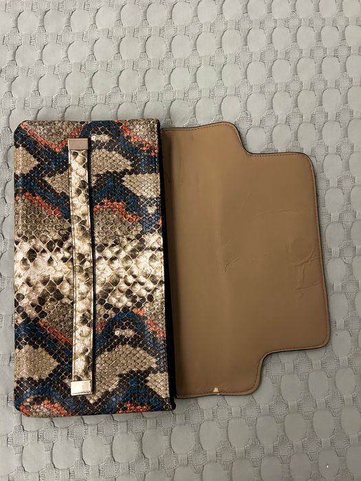 Clutch/ Mala de Mão Animal Print (Padrão de Cobra) - Parfois