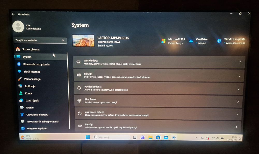 Lenovo IdeaPad S940