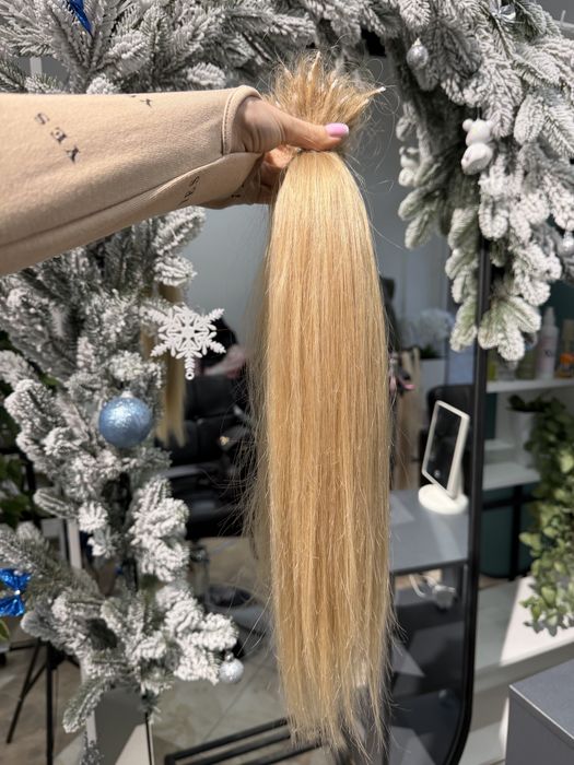 Волосы для наращивания словянка,светло-русый блонд 115 грамм 50 см