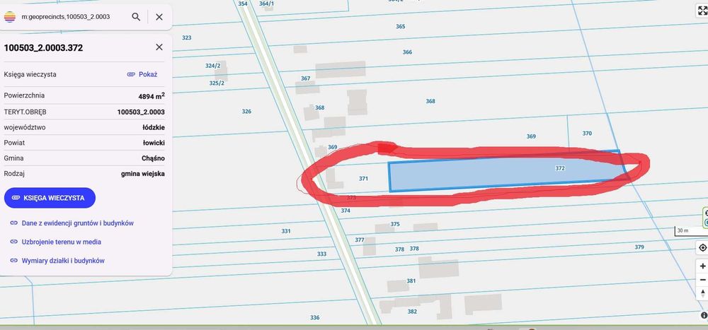 Sprzedaż działki w Goleńsku k. Łowicza