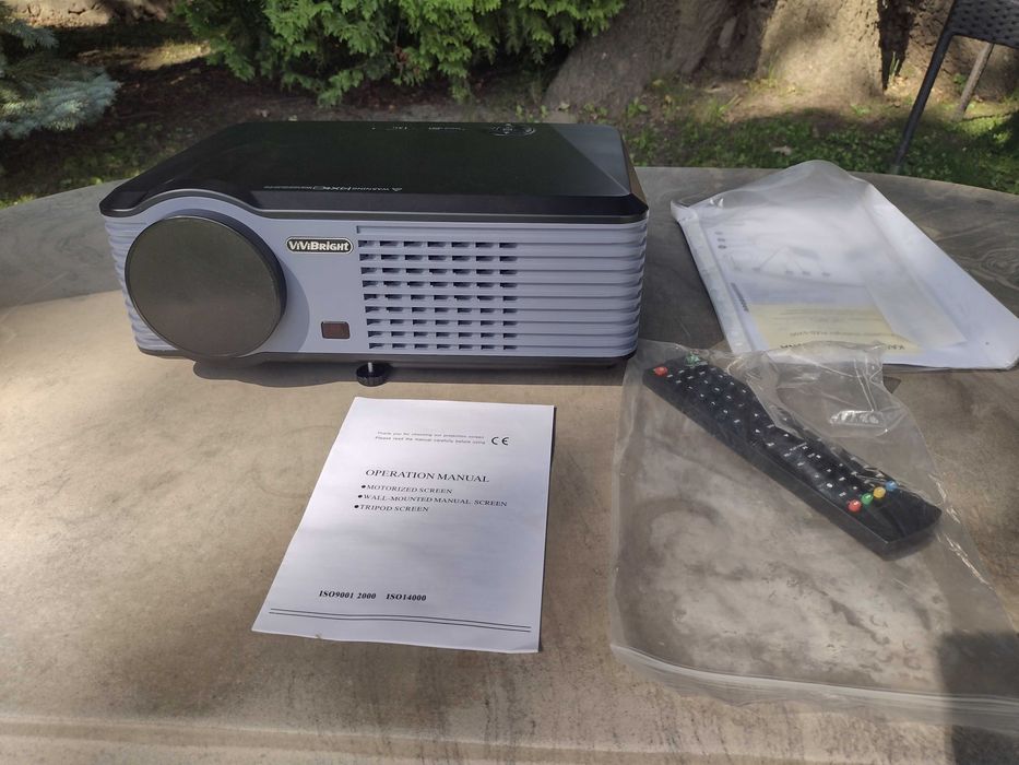 Projektor LED ViviBright PLED-S200 | zestaw | kino domowe | HDMI USB