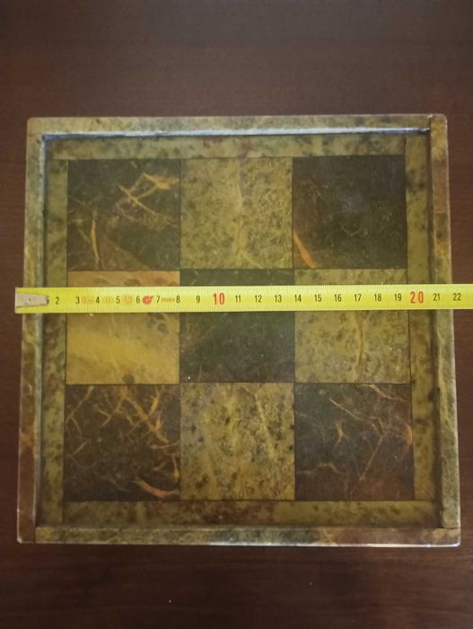 Tic-Tac-Toe Game Set in Soapstone, 22 x 22 cm64739686423554123