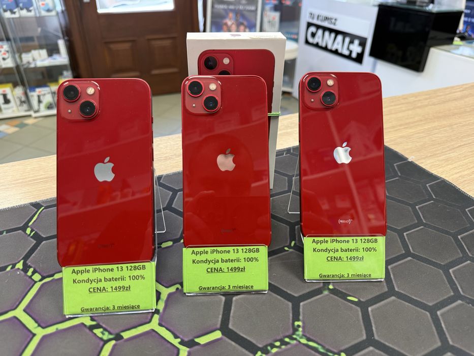 Apple iPhone 13 128GB Czerwony | Bateria 100% | GWARANCJA | Kolejowa 32