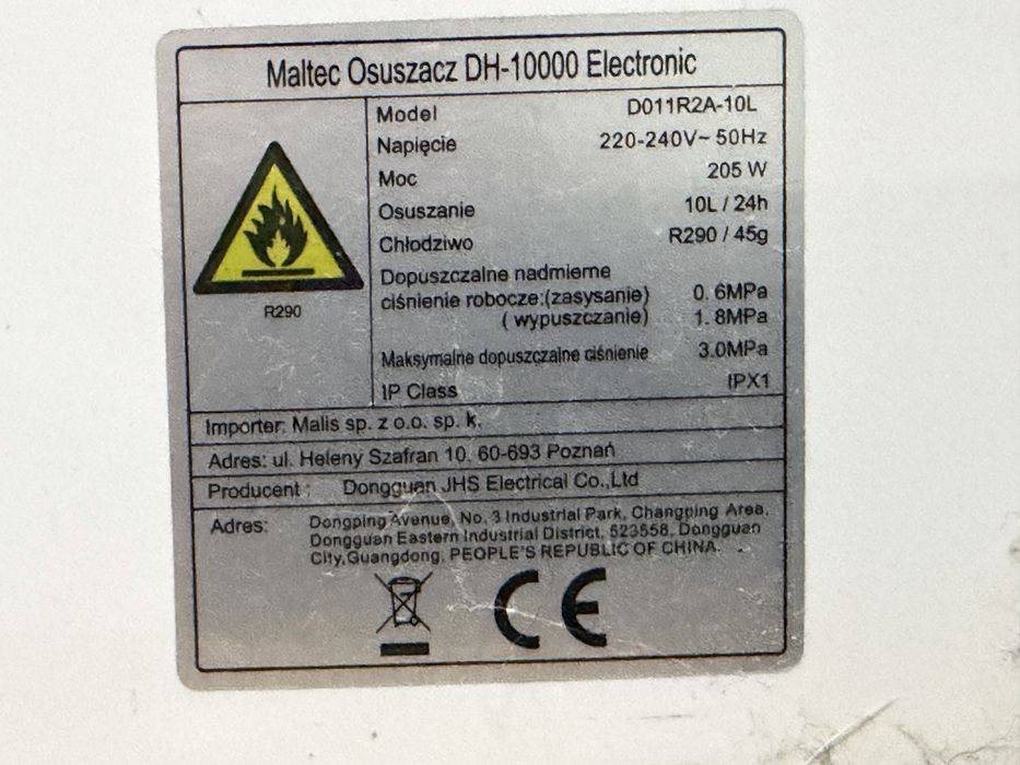 Osuszacz Maltec DH 10000