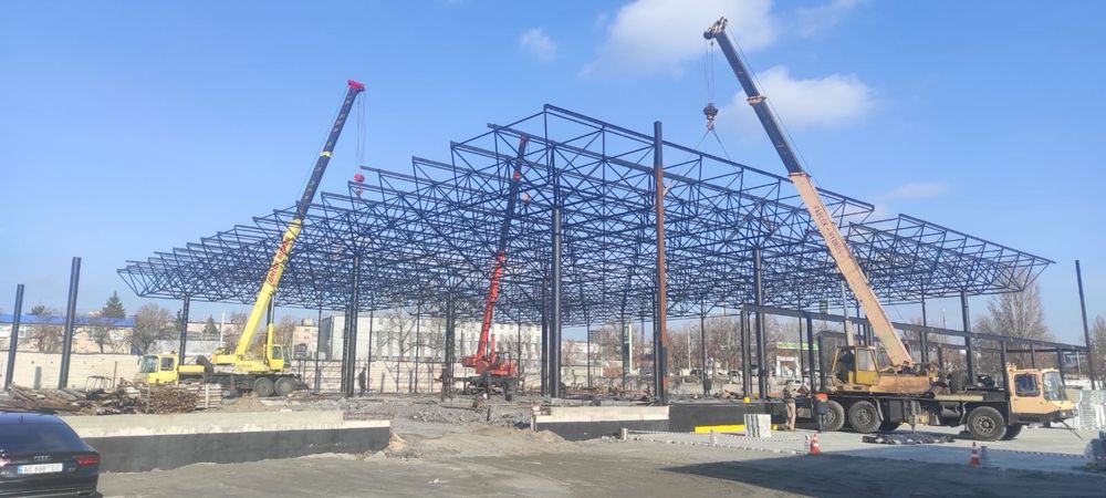 Ангари Склади каркаси розібрані