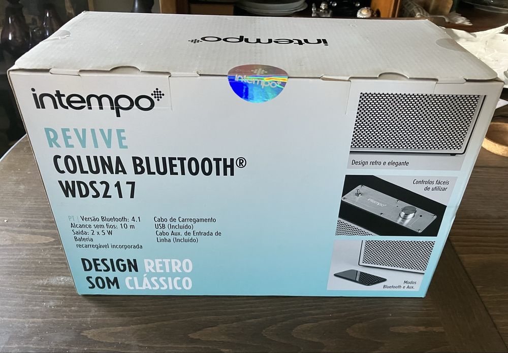 Coluna Bluetooth Intempo Revive Retro (NOVA / SELADA)