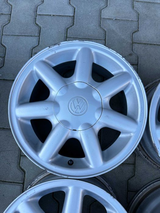 4x100 6j x 14" et45 VW OE Polo golf 3 alufelgi komplet