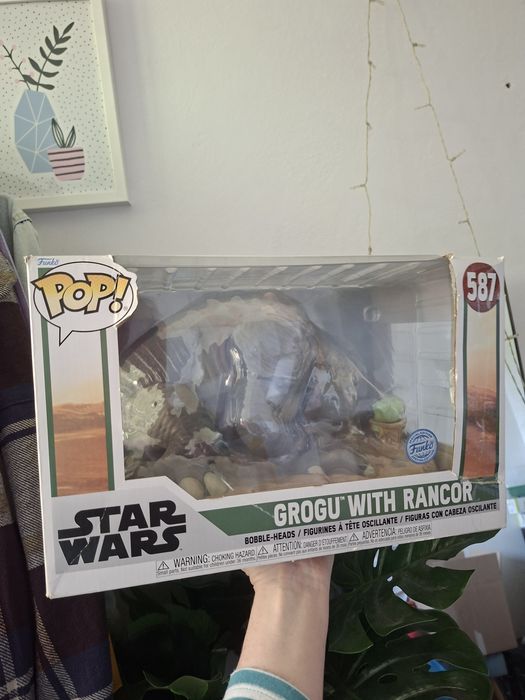 Nowa figurka Funko pop Grogu Rancor Starwars 587
