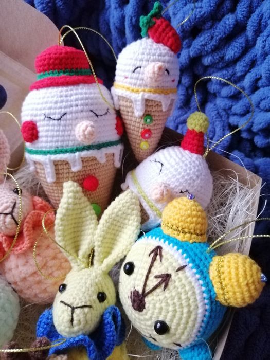 Игрушки на ёлку, новогодние игрушки, новорічні іграшки , оленя, зайчик
