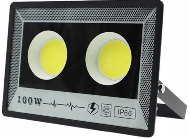 Halogen 100W Lampa Naświetlacz Roboczy LED Reflektor Garaż, Elewacja