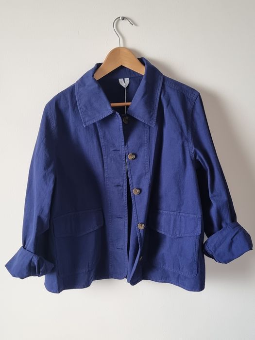 Kurtka koszulowa bawełniana indygo Arket 44