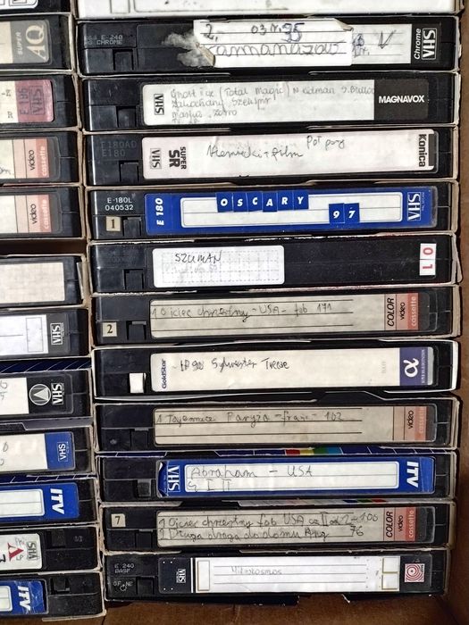 Kasety VHS nagrywane