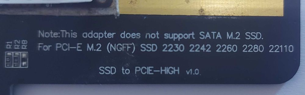 Hyper X Predator m.2 240Gb + PCI-E