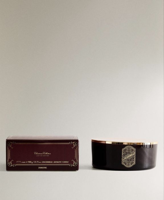 (900 G) Vela Aromática GINGERBREAD Zara Home NOVO