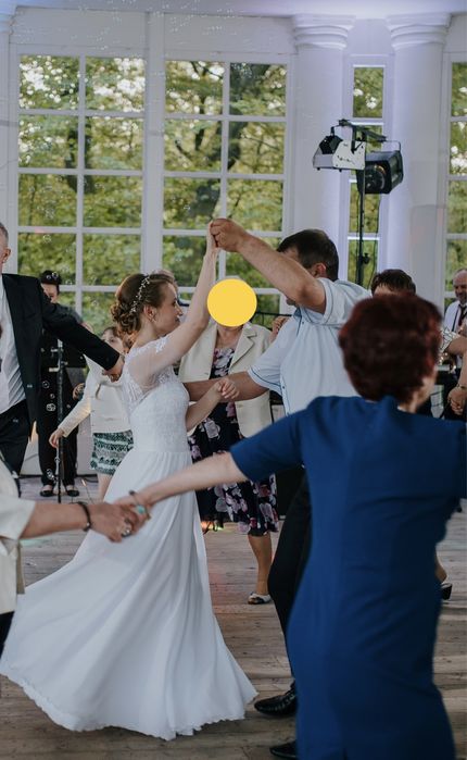 Suknia ślubna 34 muślinowa